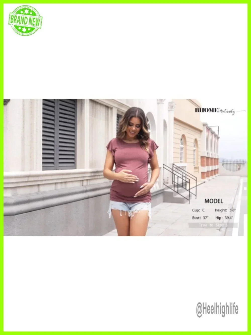 Maternity Tops Short Sleeve Side Ruched T Shirt Pregnancy Casual Tunic